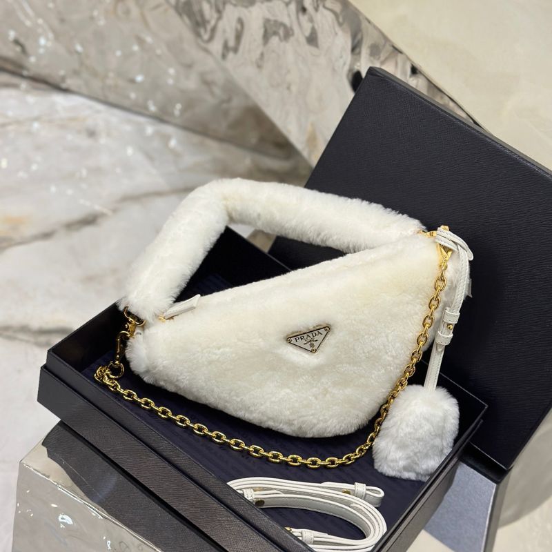 Prada Re-Edition Shearling Mini-Bag