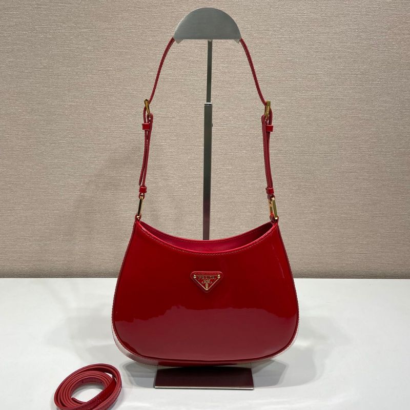 Prada Cleo Brushed Leather Shoulder Bag