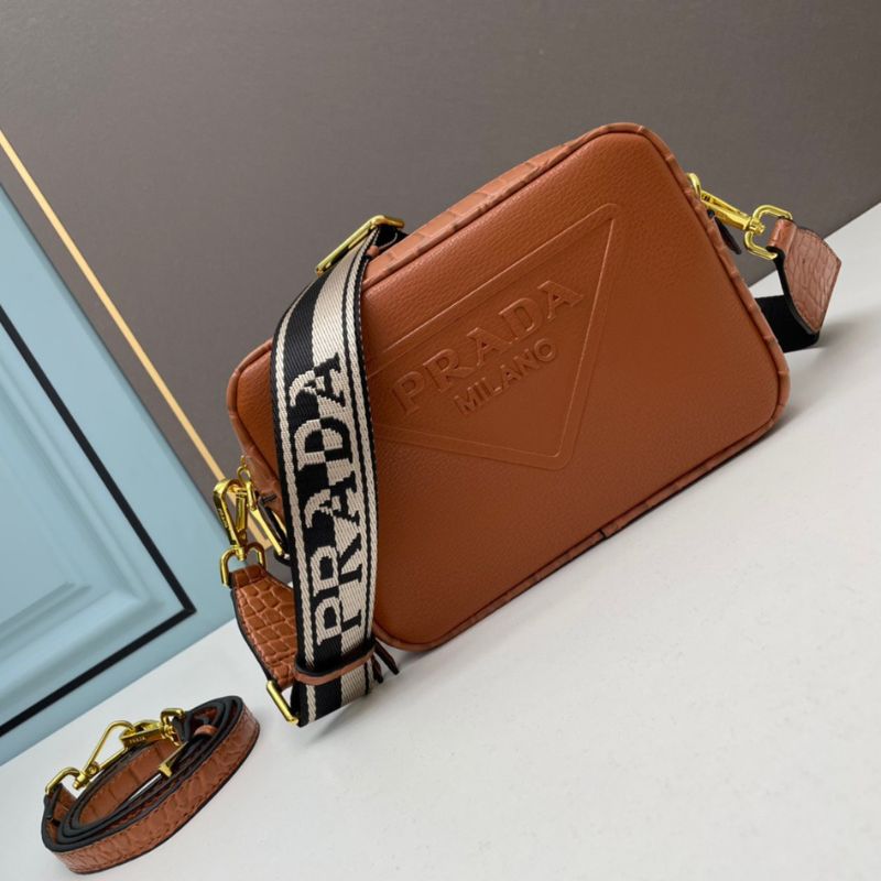 Prada Brique Saffiano Leather Bag