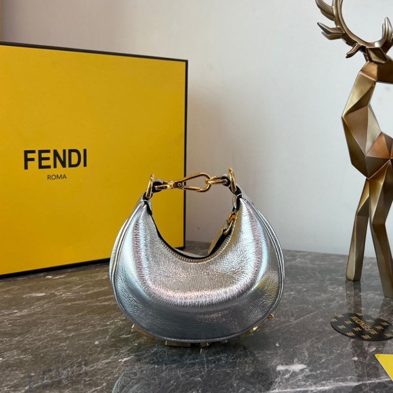 Fendi Fendigraphy Silver Bag