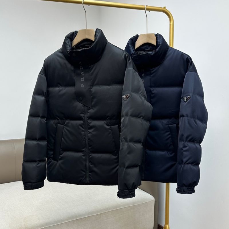 Prada 2024 Autumn/Winter Stand-Up Collar Business Casual Down Jacket