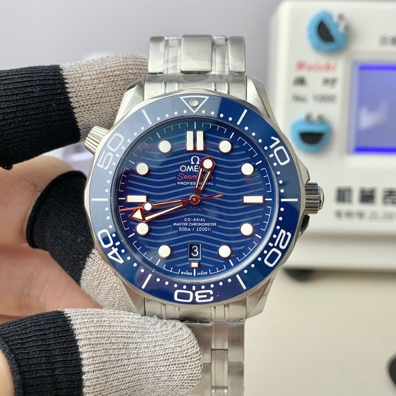 Omega Haima Blue Plate Watch