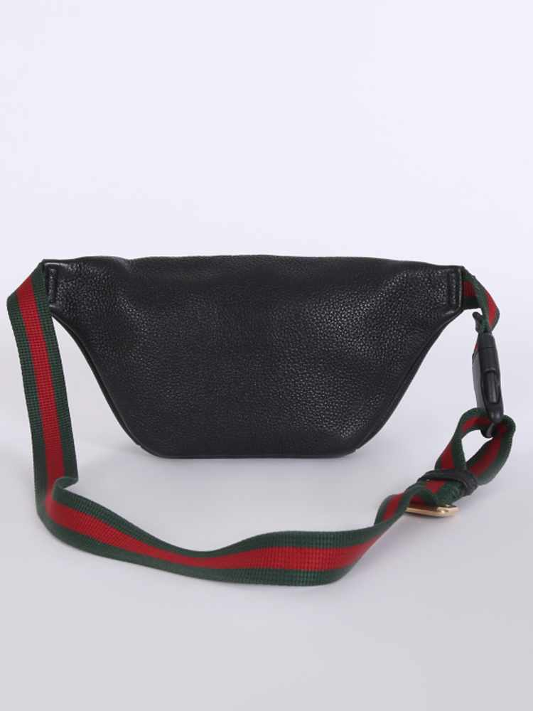 Gucci Logo Print Small Leather Belt Bag