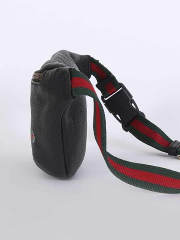 Gucci Logo Print Small Leather Belt Bag