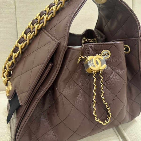 Chanel 25 small brown color