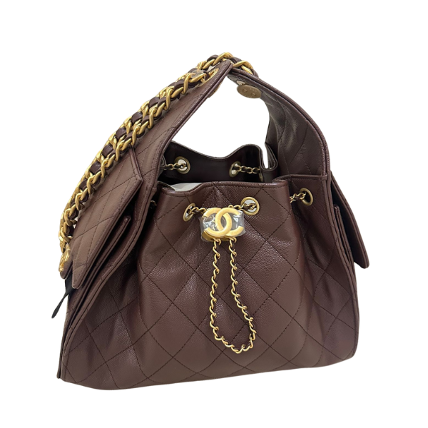 Chanel 25 small brown color