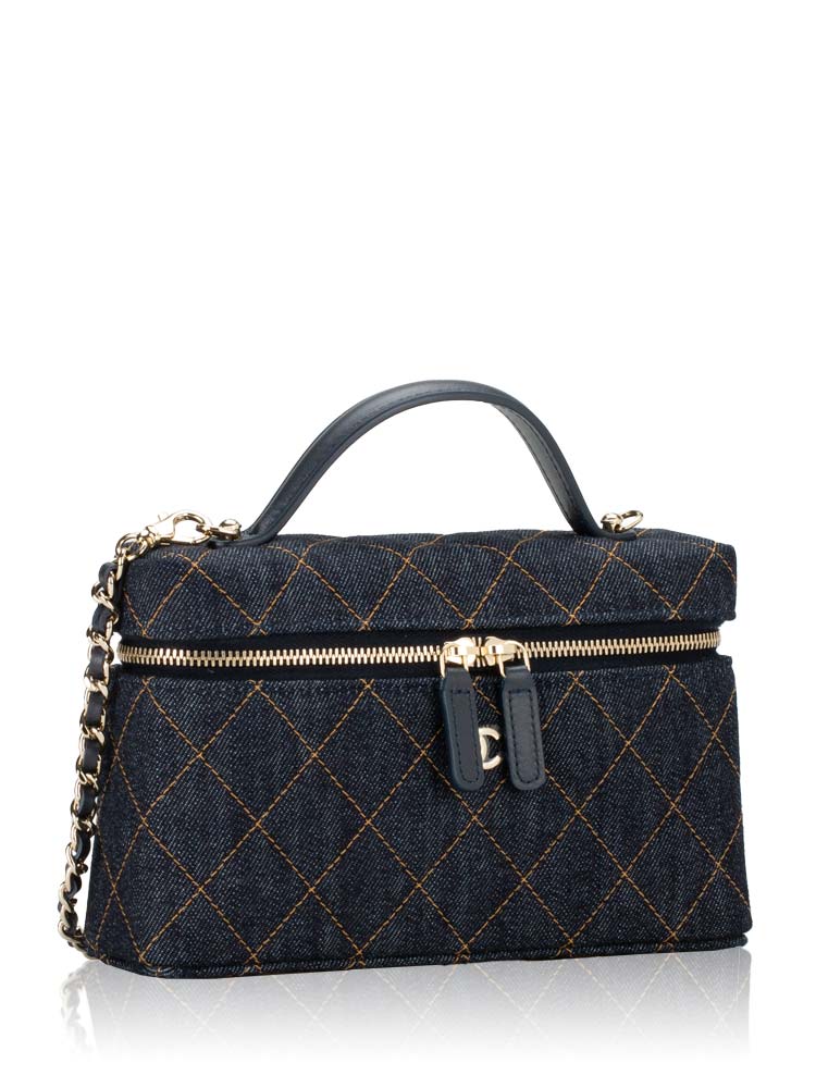 Chanel Top Handle Long Vanity Case