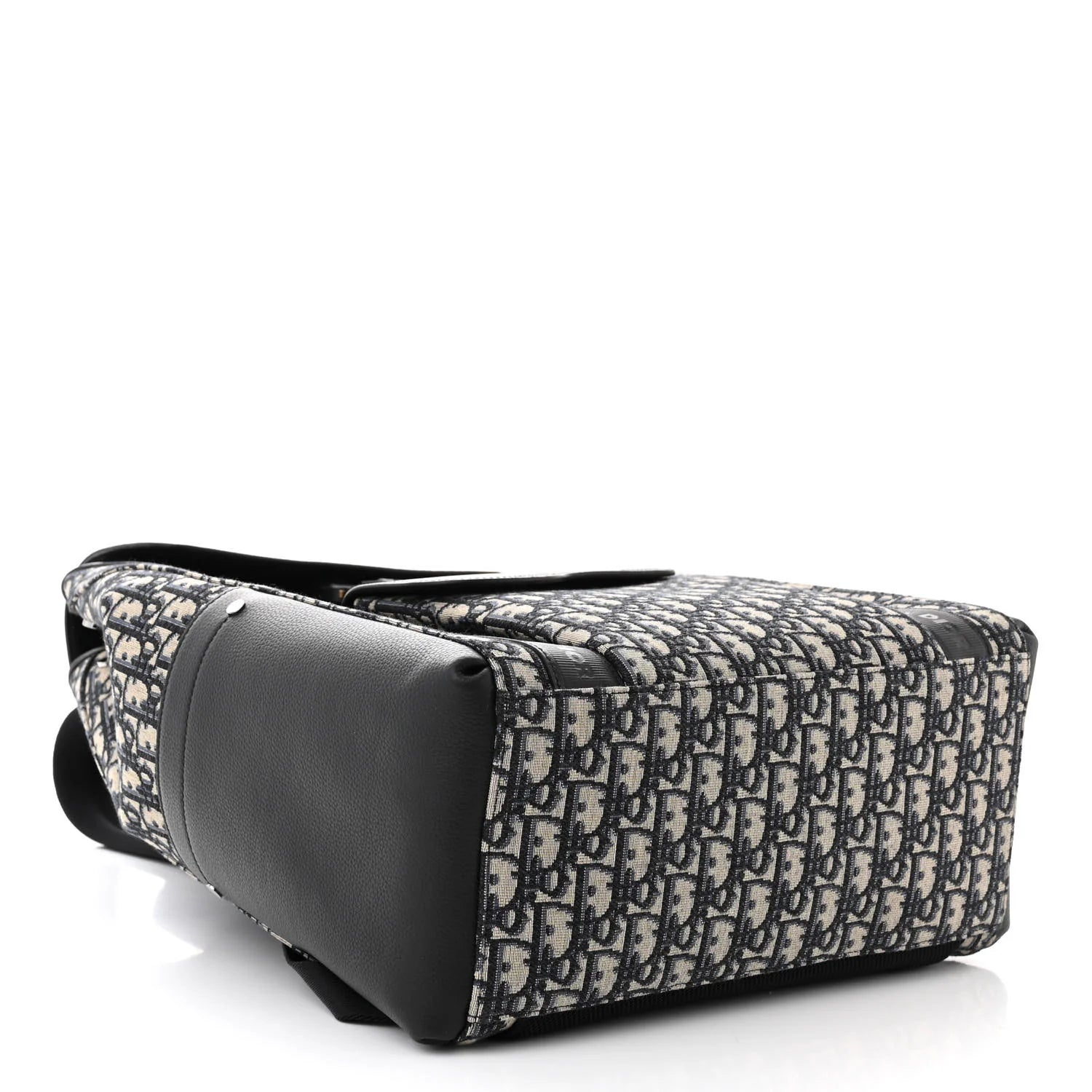 Dior Oblique Jacquard Grained Calfskin Saddle Backpack