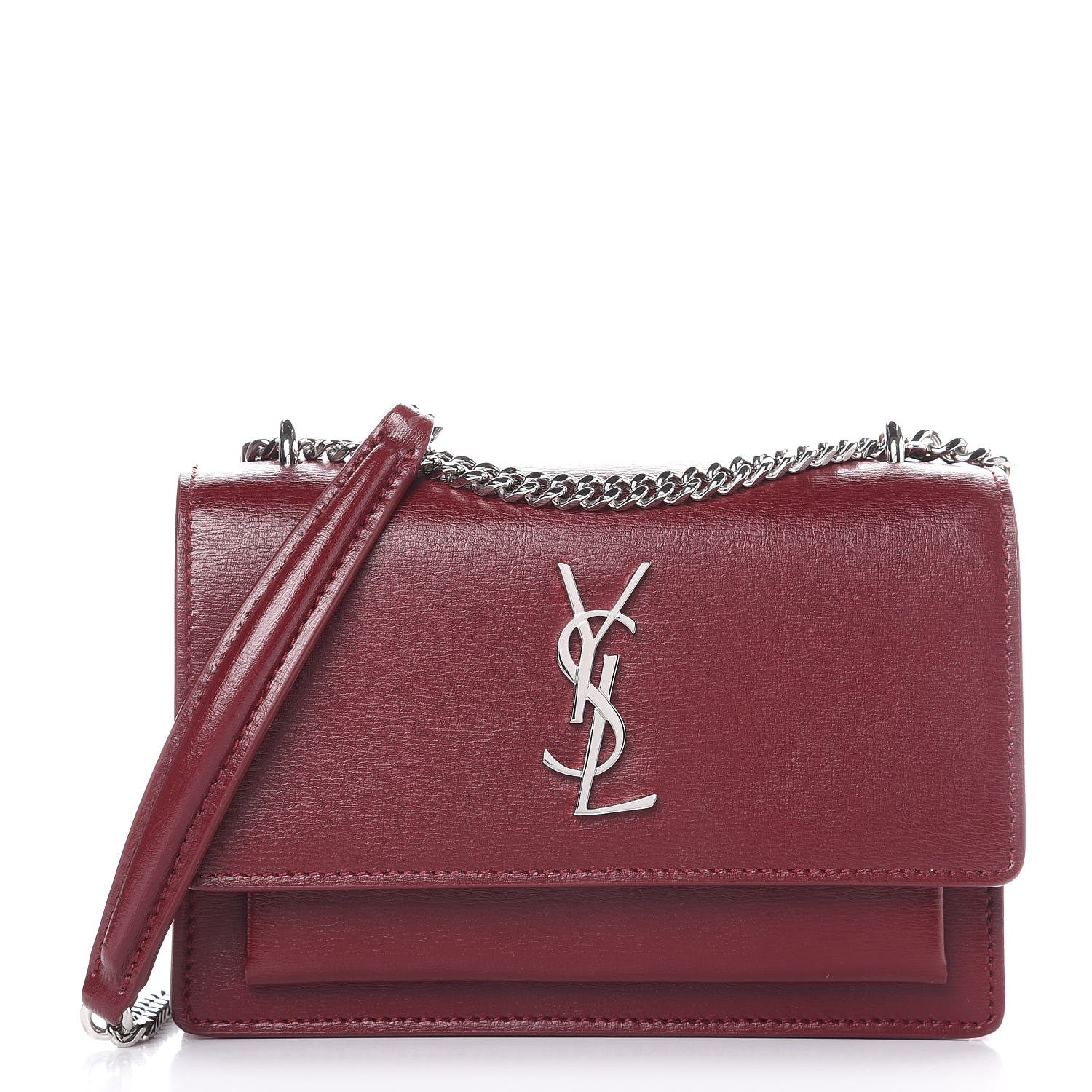 Ysl Calfskin Monogram Sunset Chain Bag