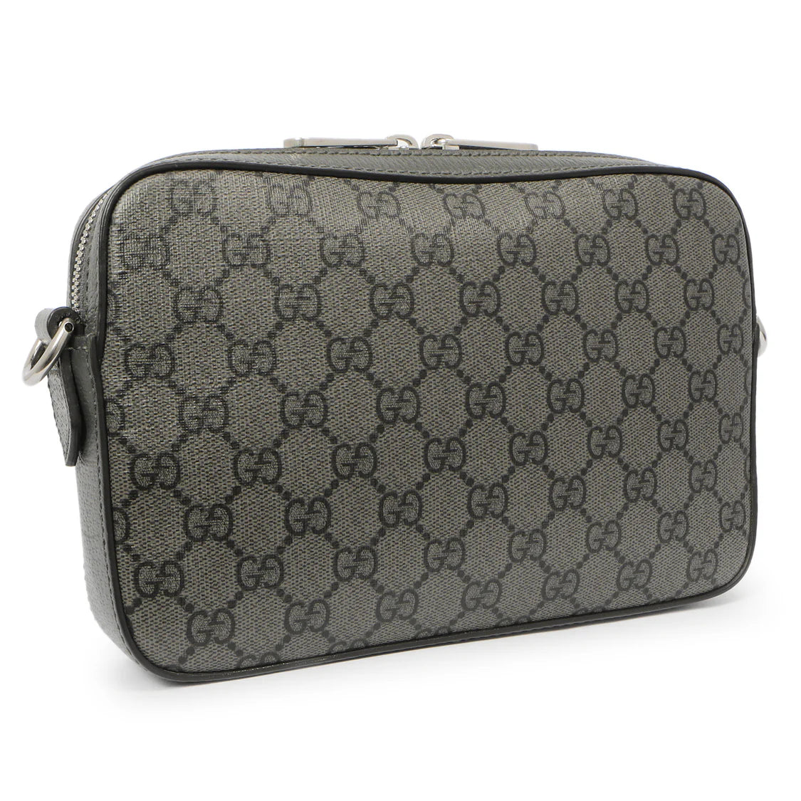 Gucci Grey GG Supreme Monogram Ophidia Crossbody Bag