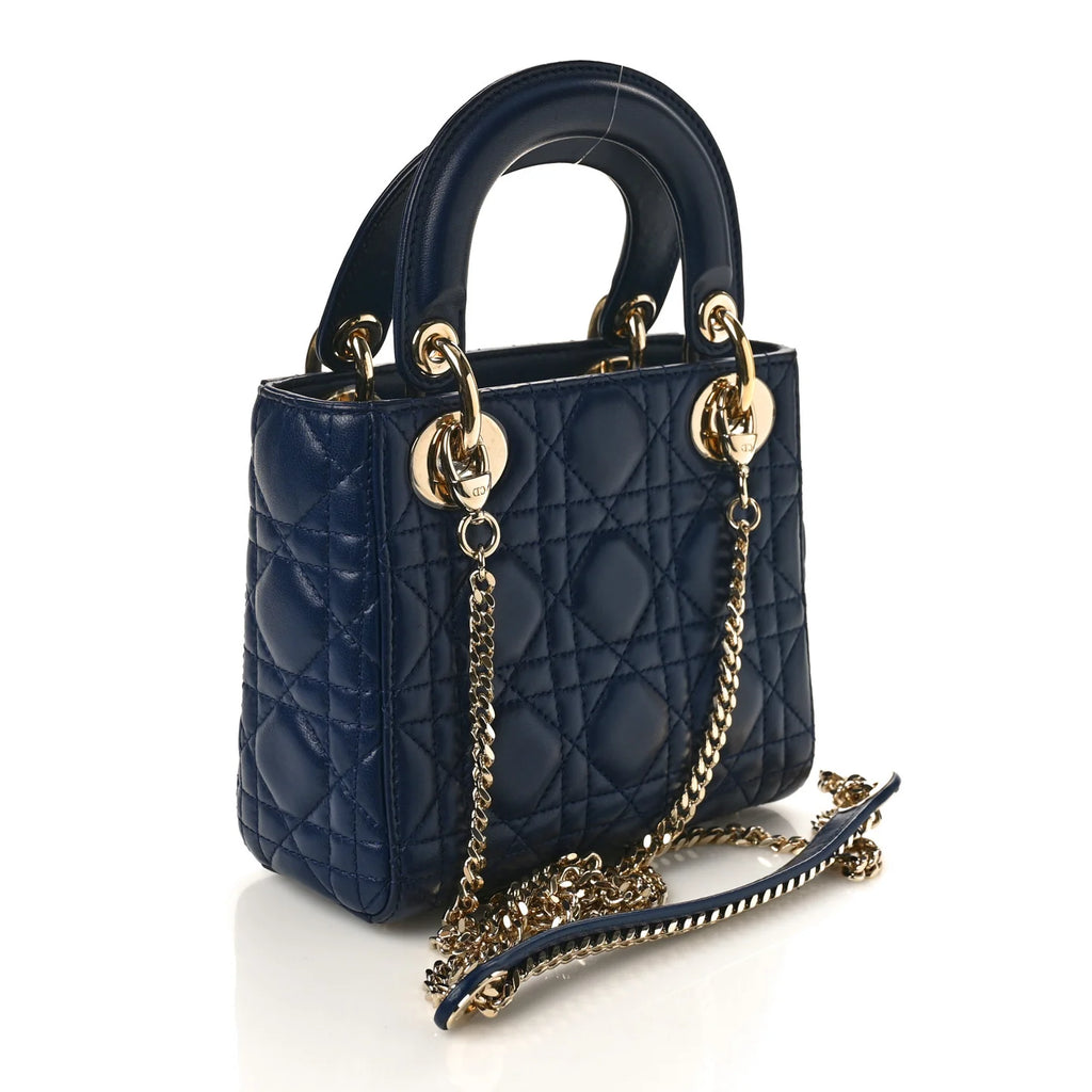 Mini Lady Dior Navy Blue