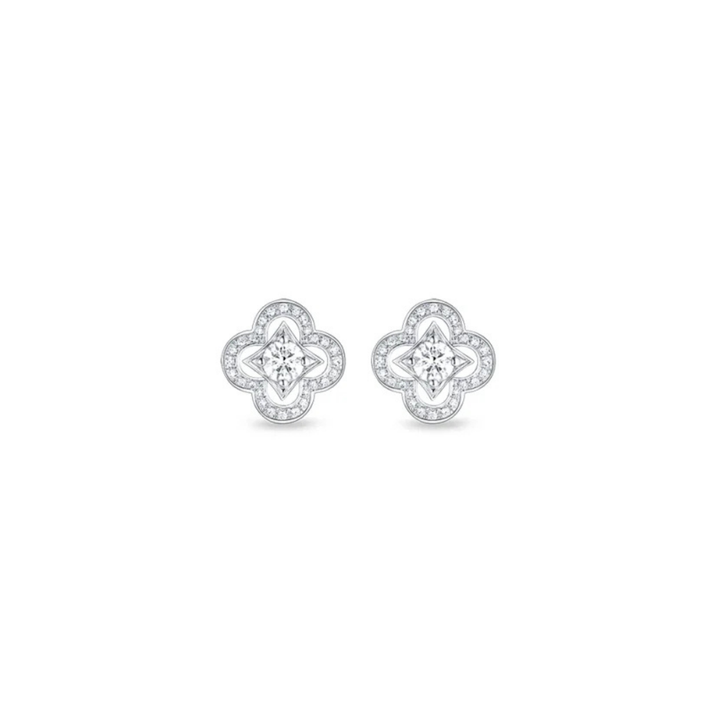 LV White Earrings