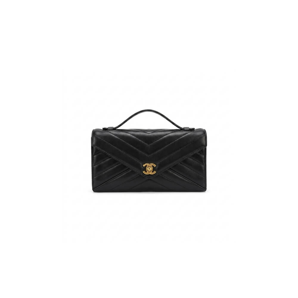 Chanel Black Coco Envelope Flap Bag