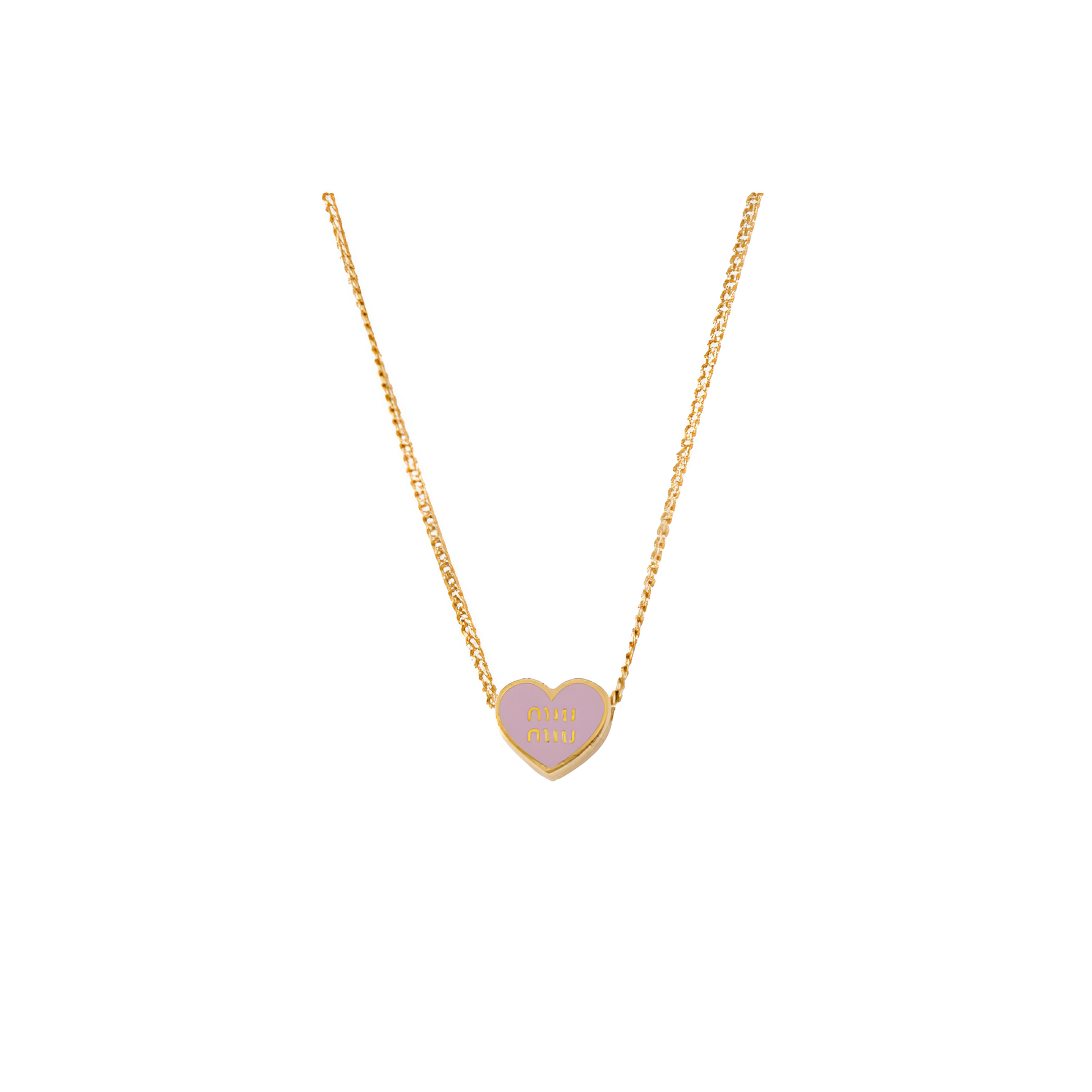 Miu Miu Heart Pendant Pink
