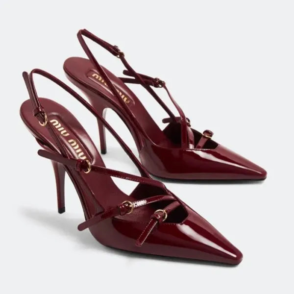 Miu Miu Bow Detail Slingback Pumps