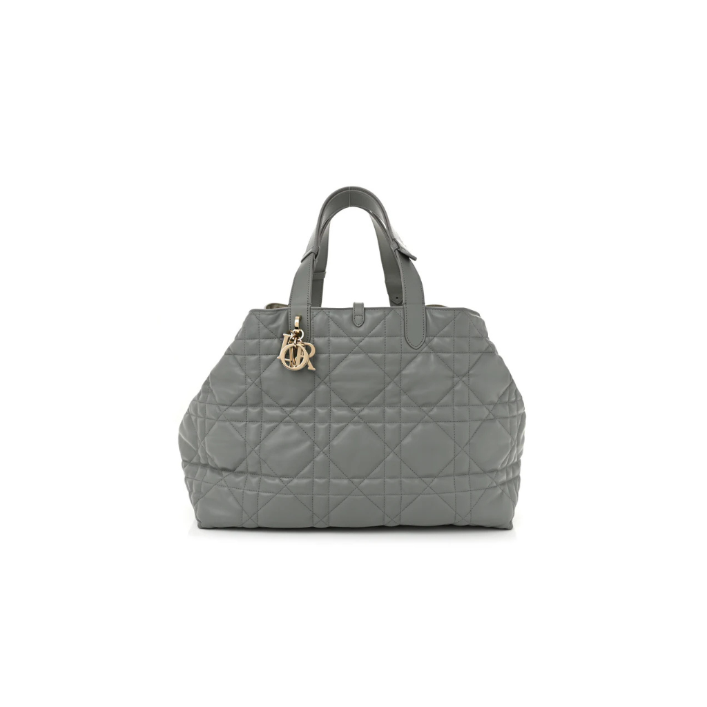 Dior Grey Leather Toujours Vertical Bag