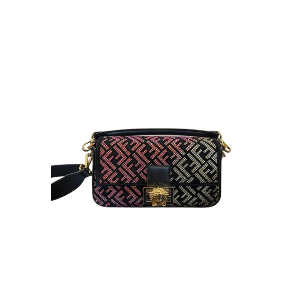 Fendi Gradient Crystal Baguette Bag