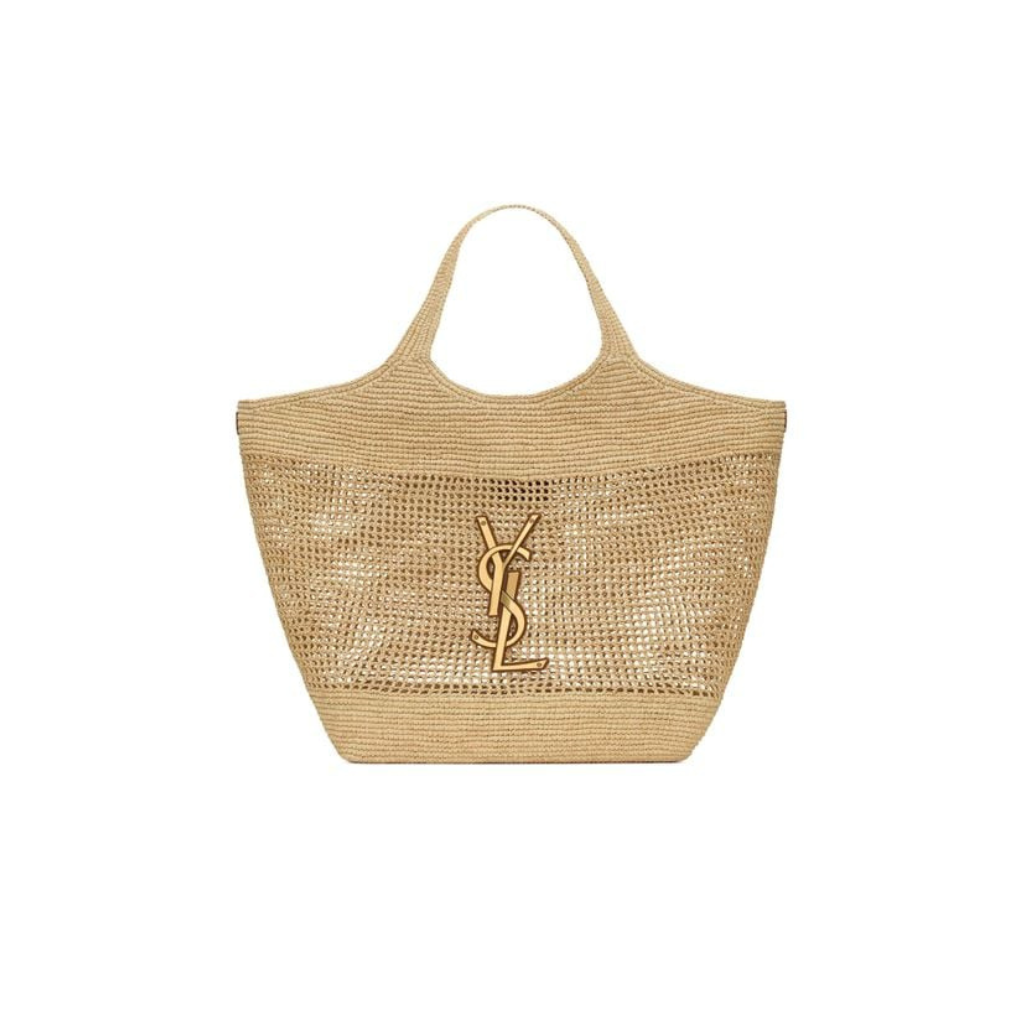 YSL Raffia Tote Bag