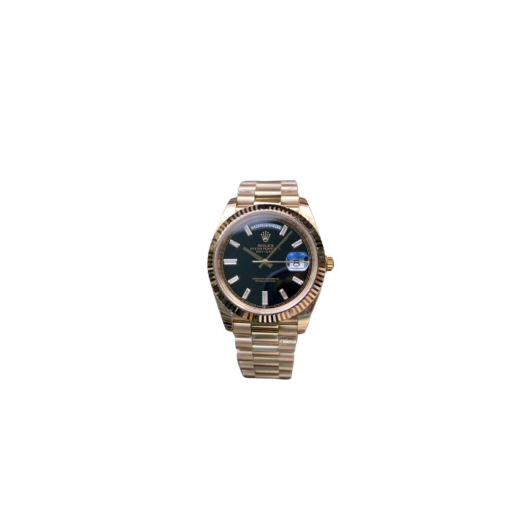 Rolex Day-Date Black Baguette Dial