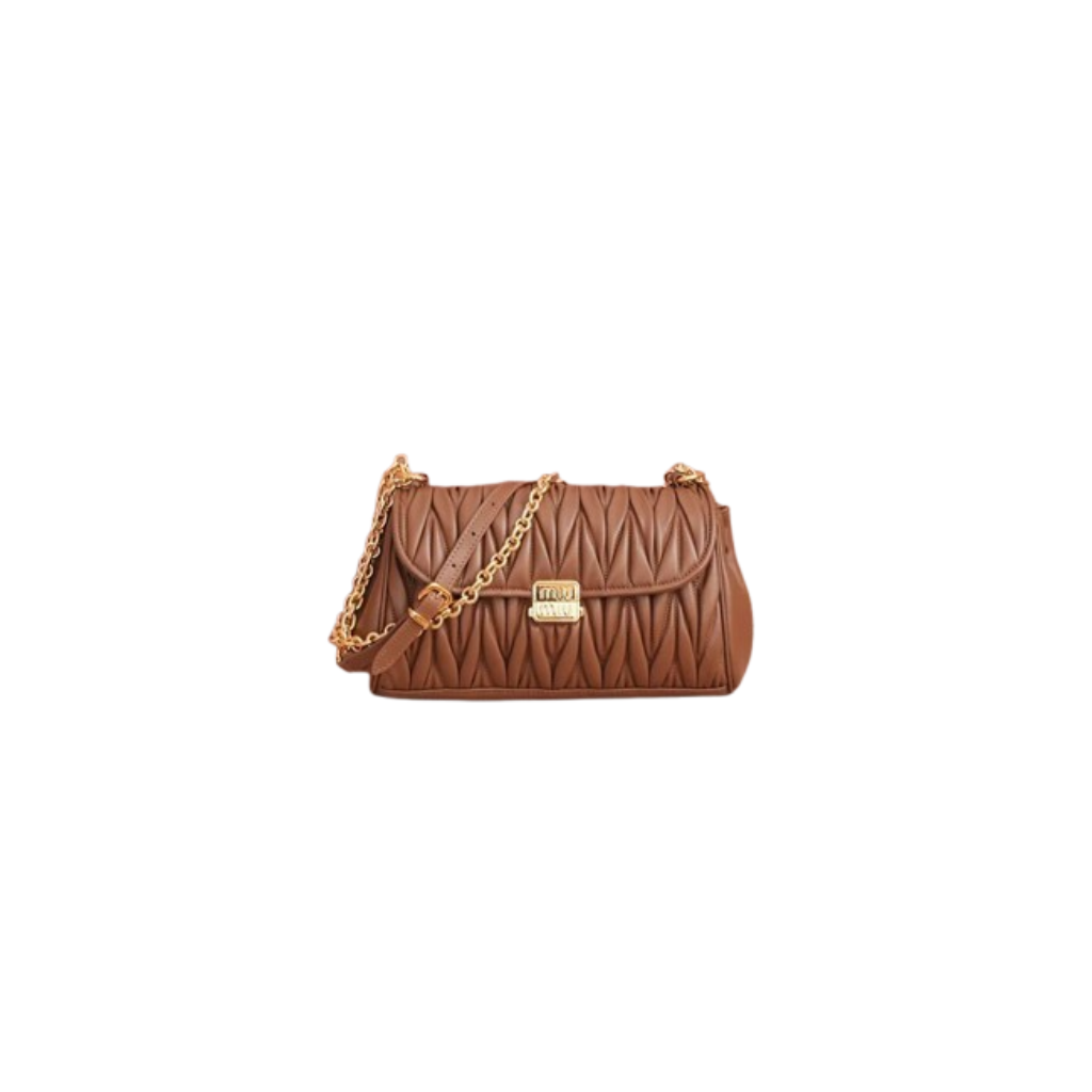 Miu Miu Matelasse Leather Shoulder Bag