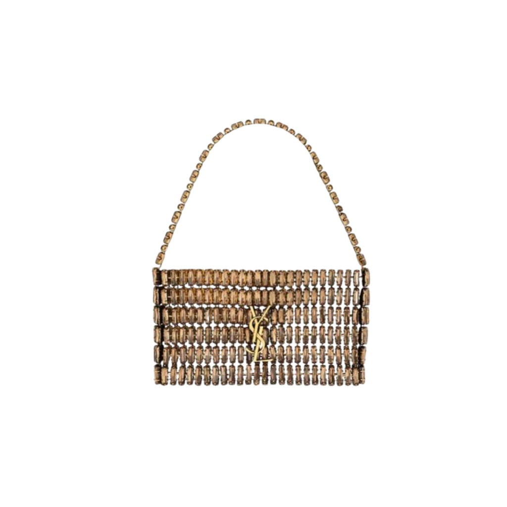 YSL Brown Crystal Bag