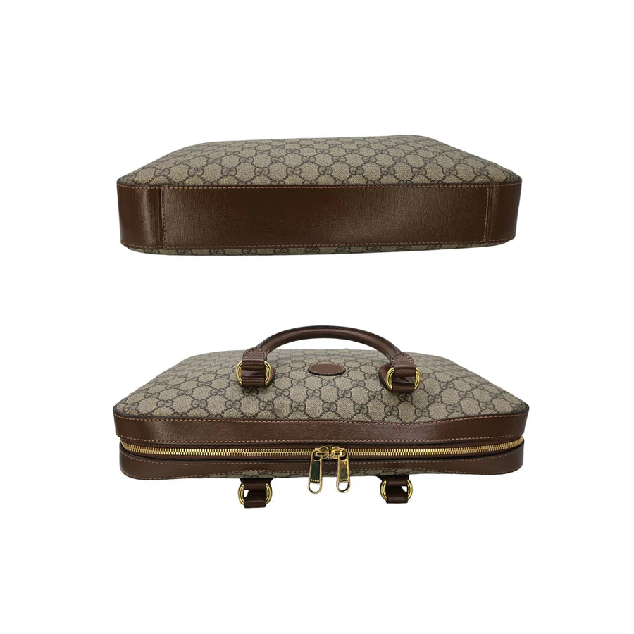 Gucci GG Supreme Business Case Brown