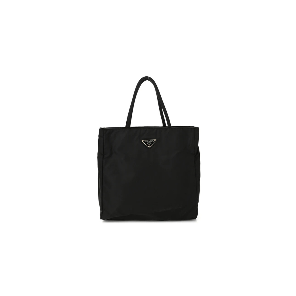 Prada Satin Black Tote Bag