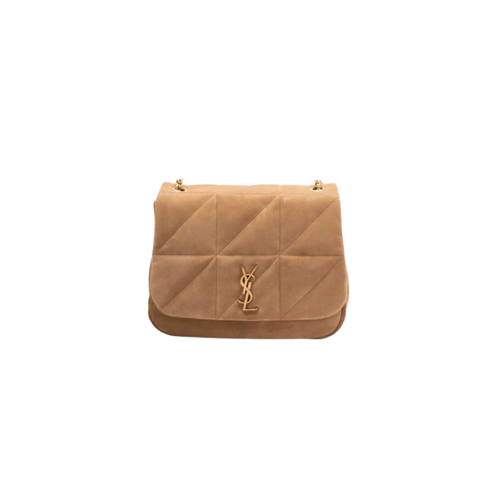 Jamie Quilted Suede Shoulder Bag