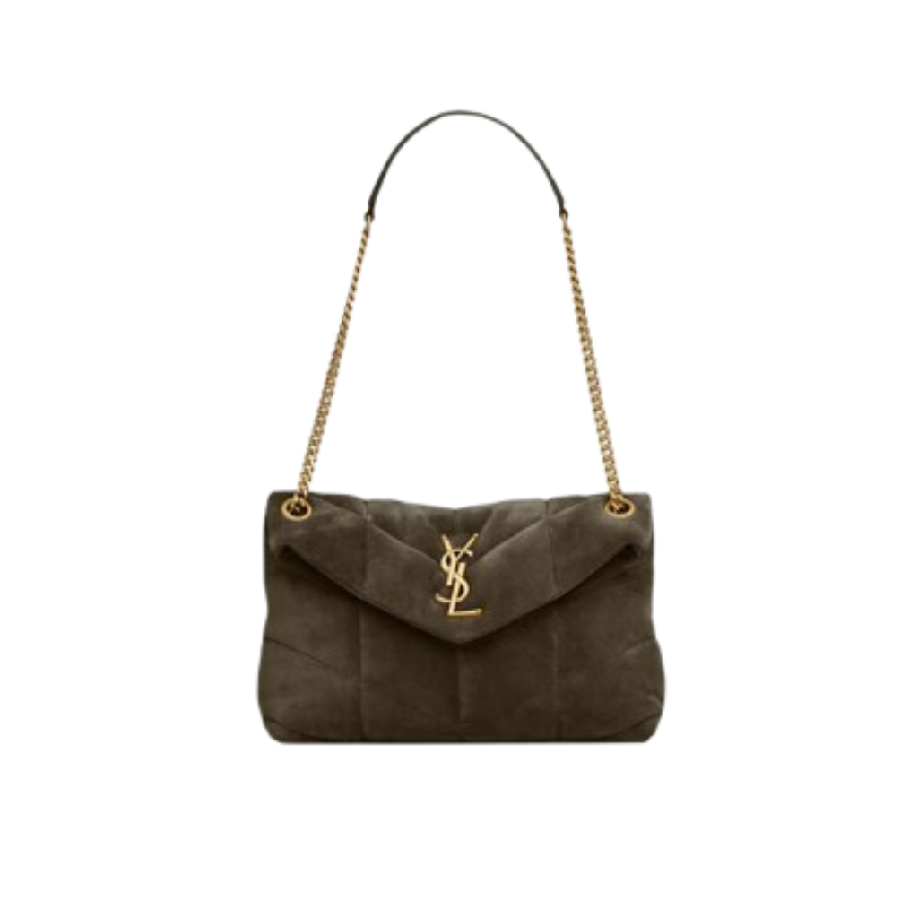 YSL Puffer Small in Suede