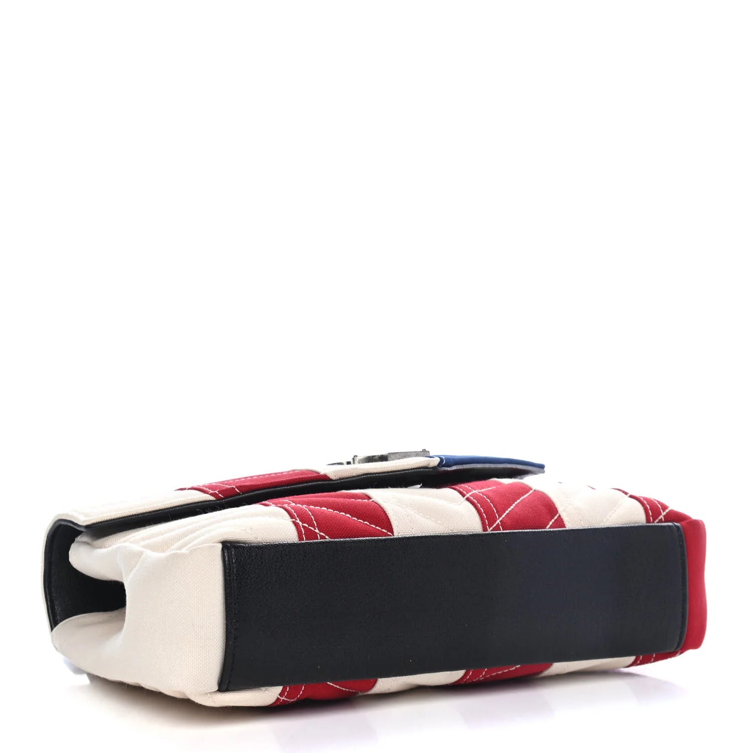 Ysl Canvas Matelasse Chevron American Flag Bag