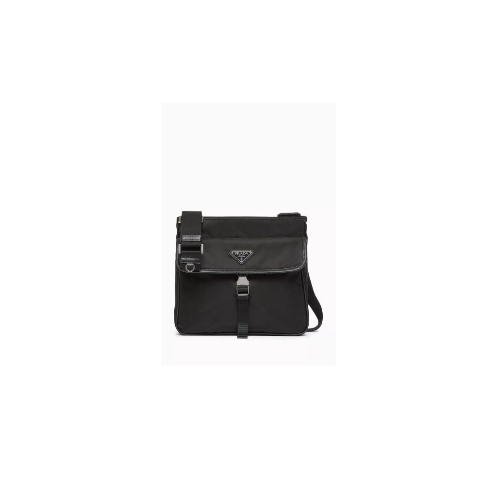 Prada Triangle Plaque Shoulder Bag