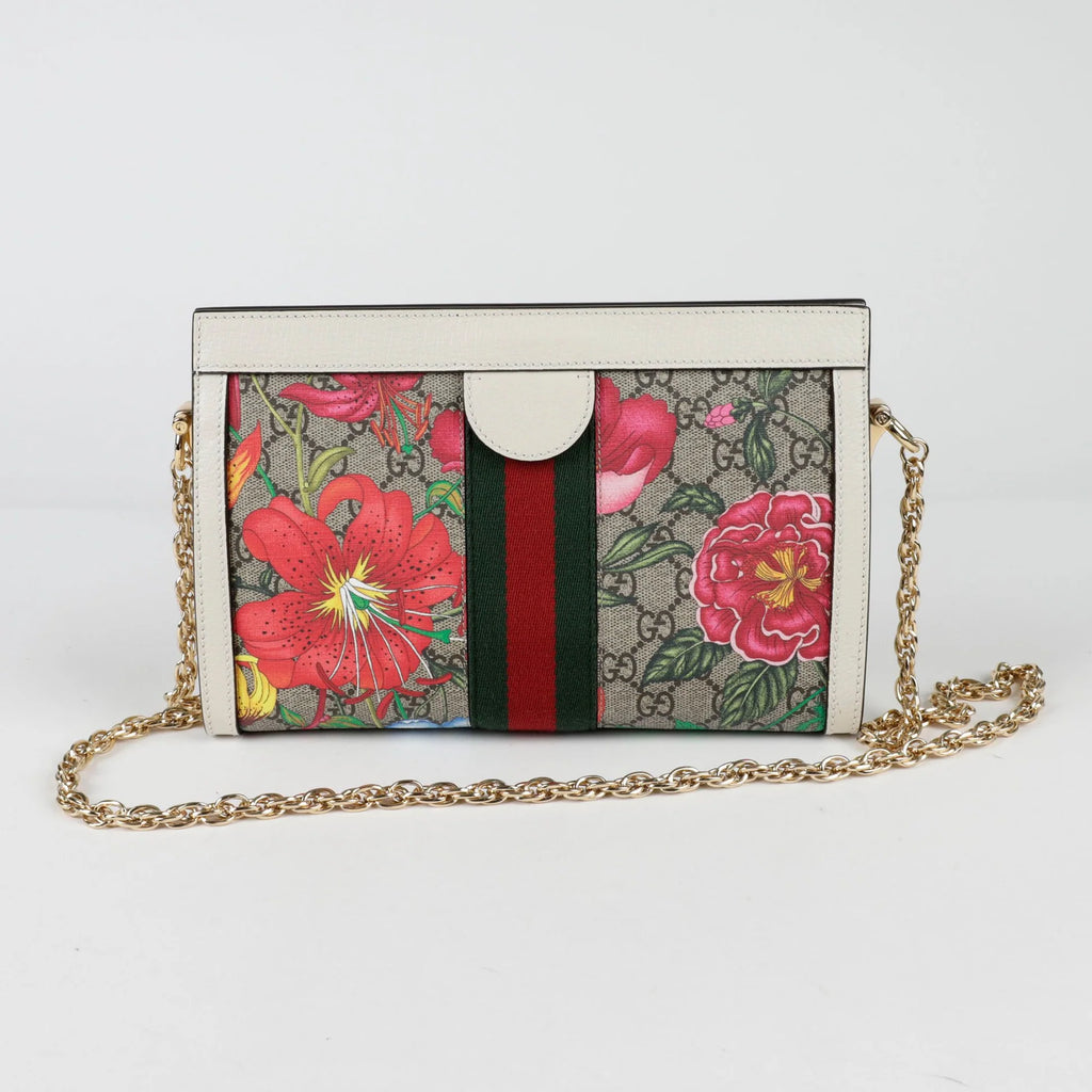 Gucci ophidia flora small shoulder crossbody bag