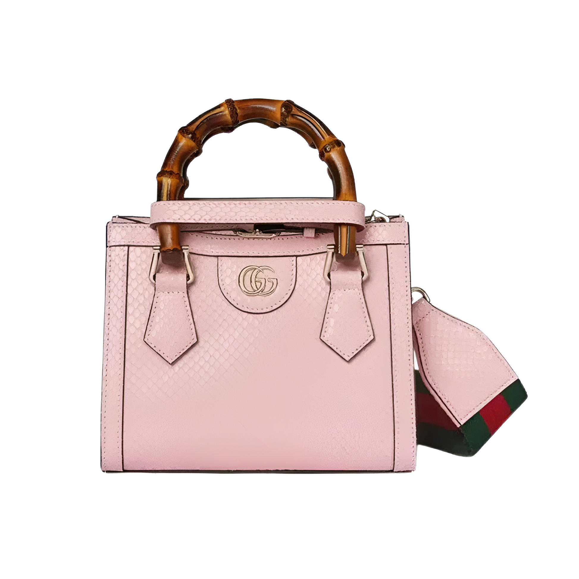 Gucci diana mini python tote bag