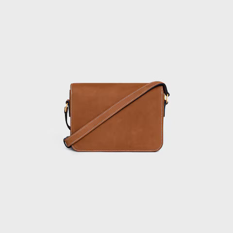 Celine Teen Triomphe Suede Shoulder Bag