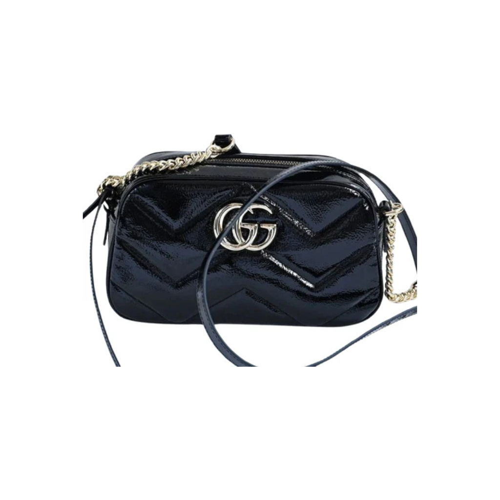 Gucci Black Leather Marmont Bag