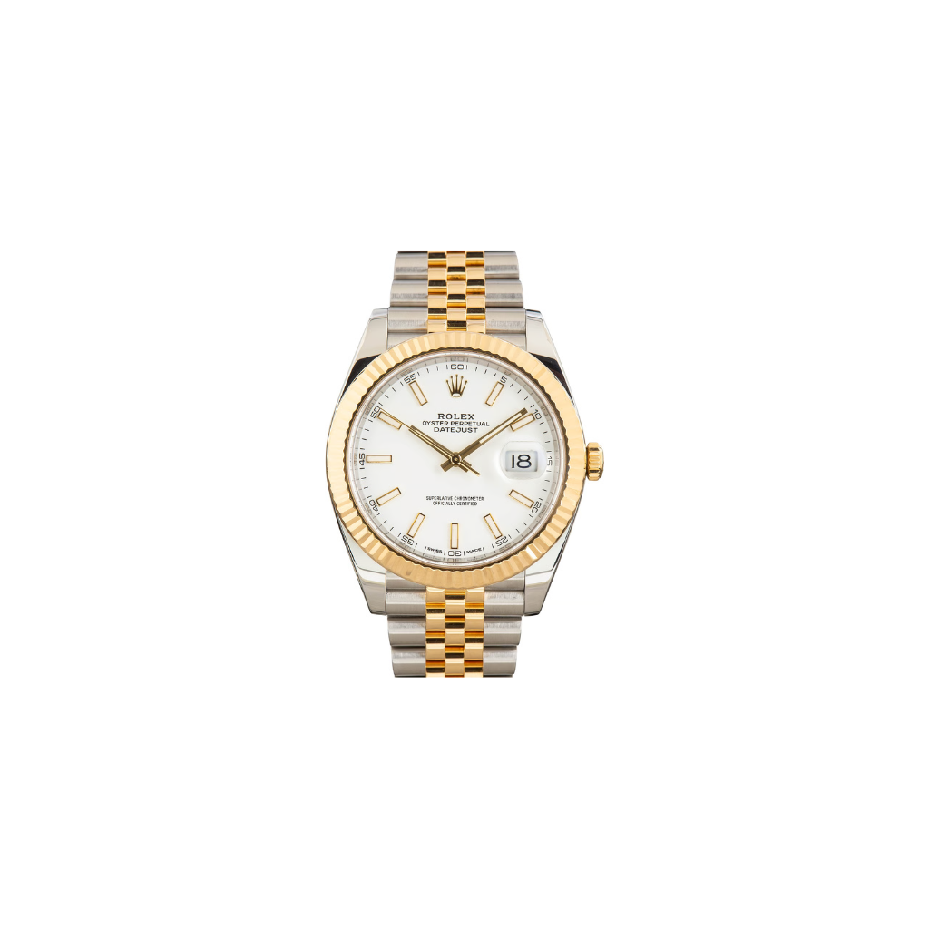 Rolex Datejust Fluted White Watch