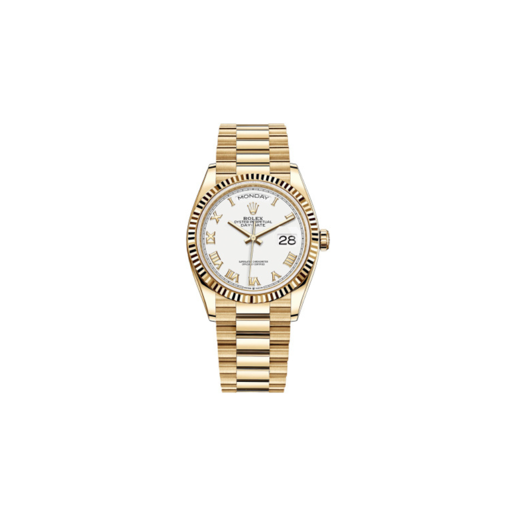 Rolex White Sapphire Crystal Watch