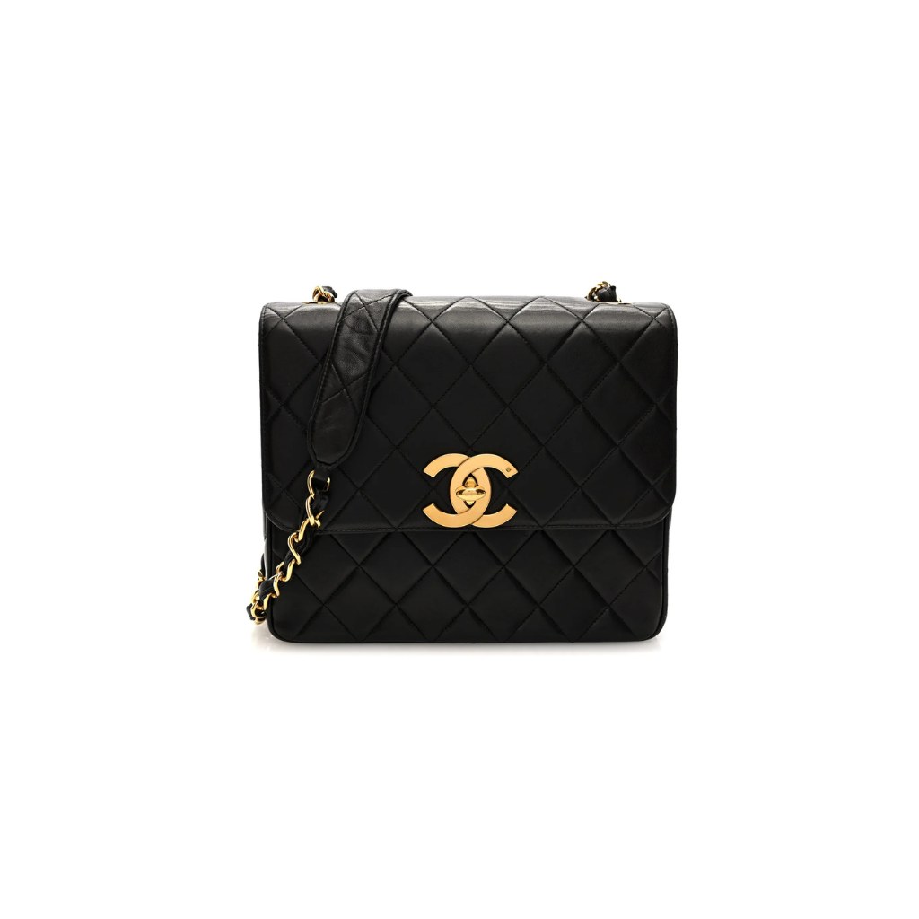Flap Shoulder Bag Black