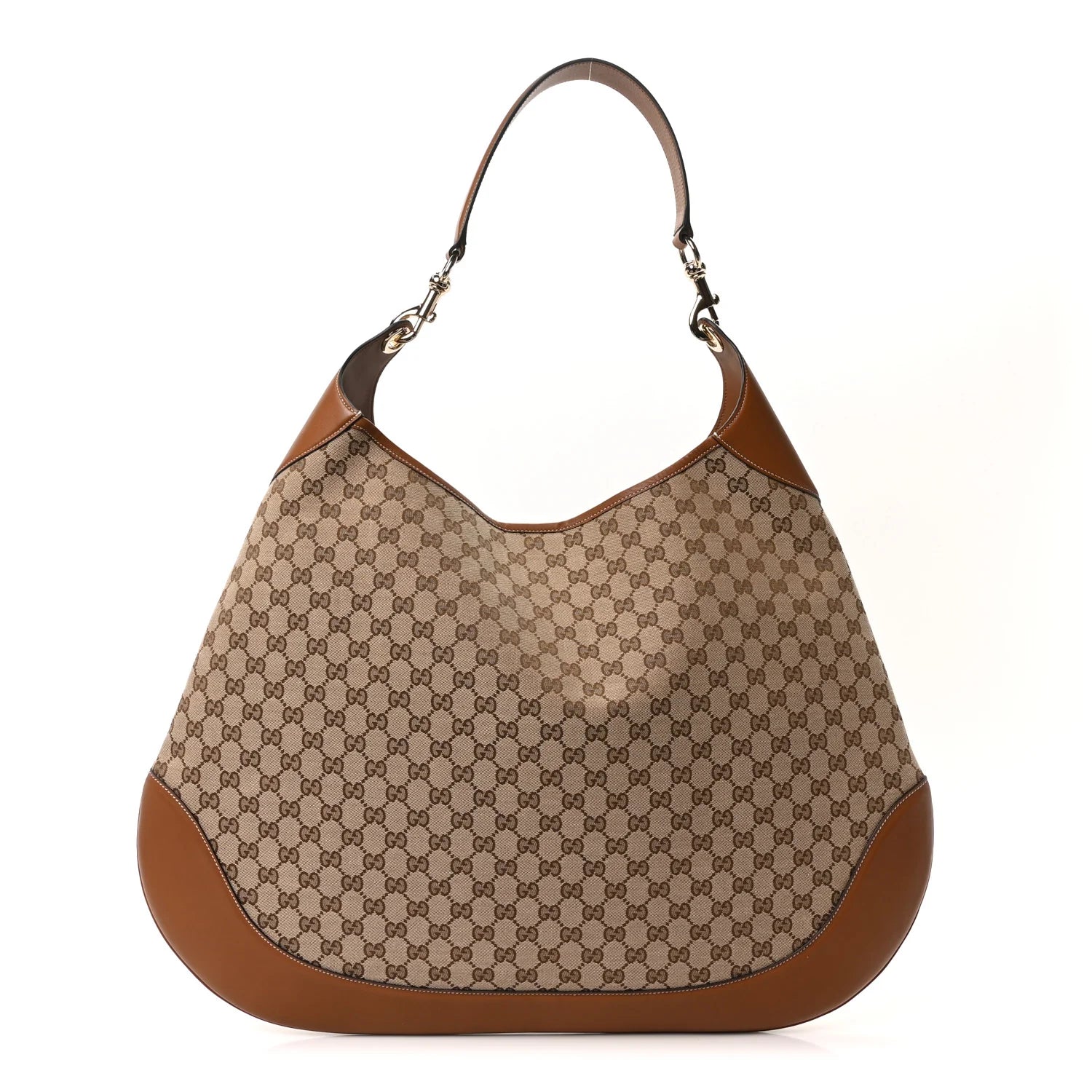 Gucci Monogram Micro GG Maxi Dark Brown Shoulder Bag