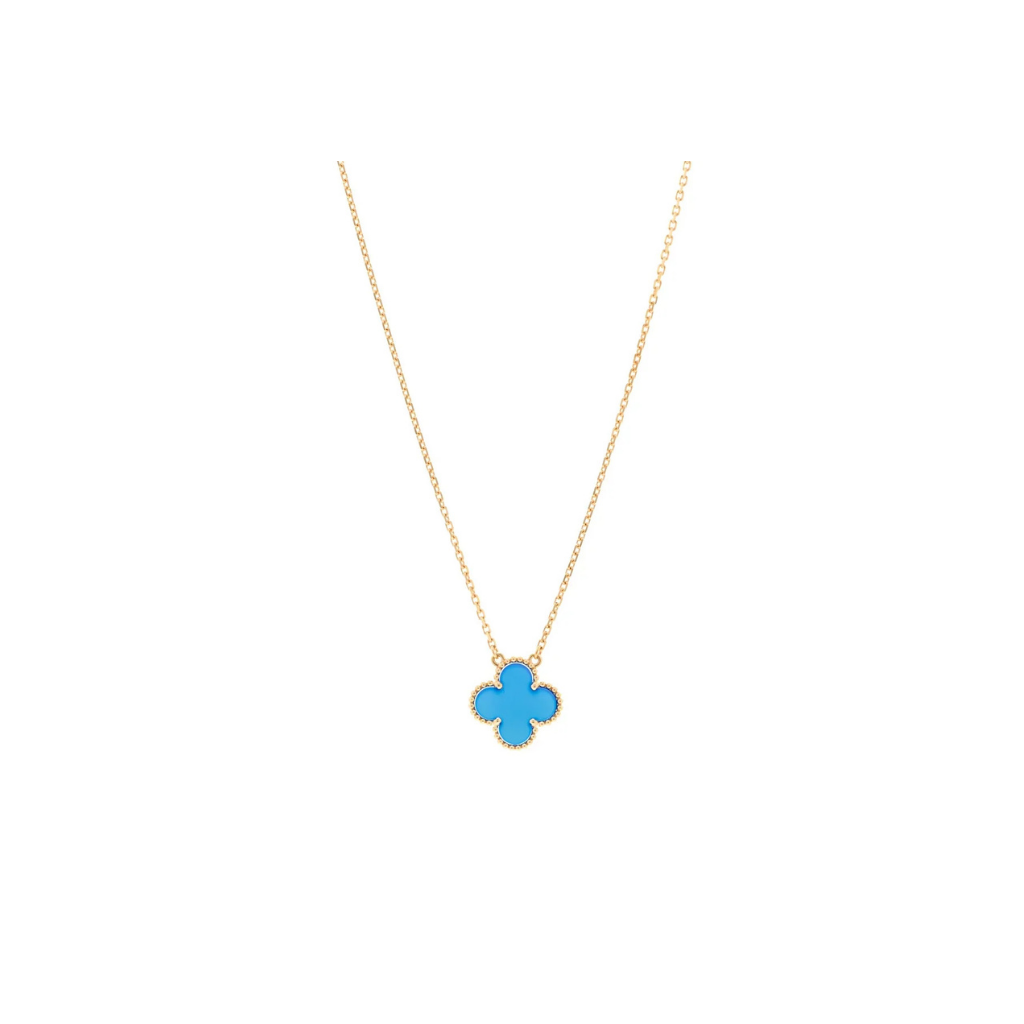 Blue Agate Vintage Alhambra Pendant
