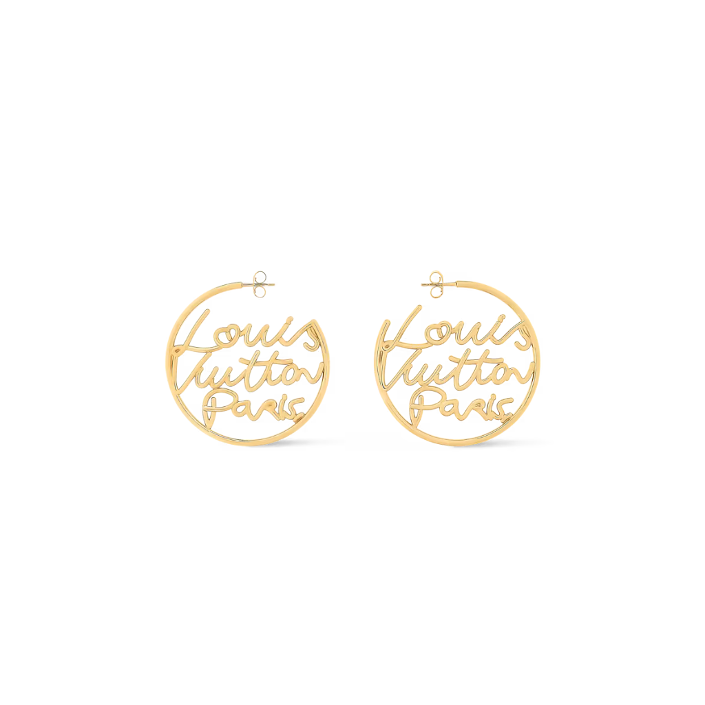 LV Script Earrings