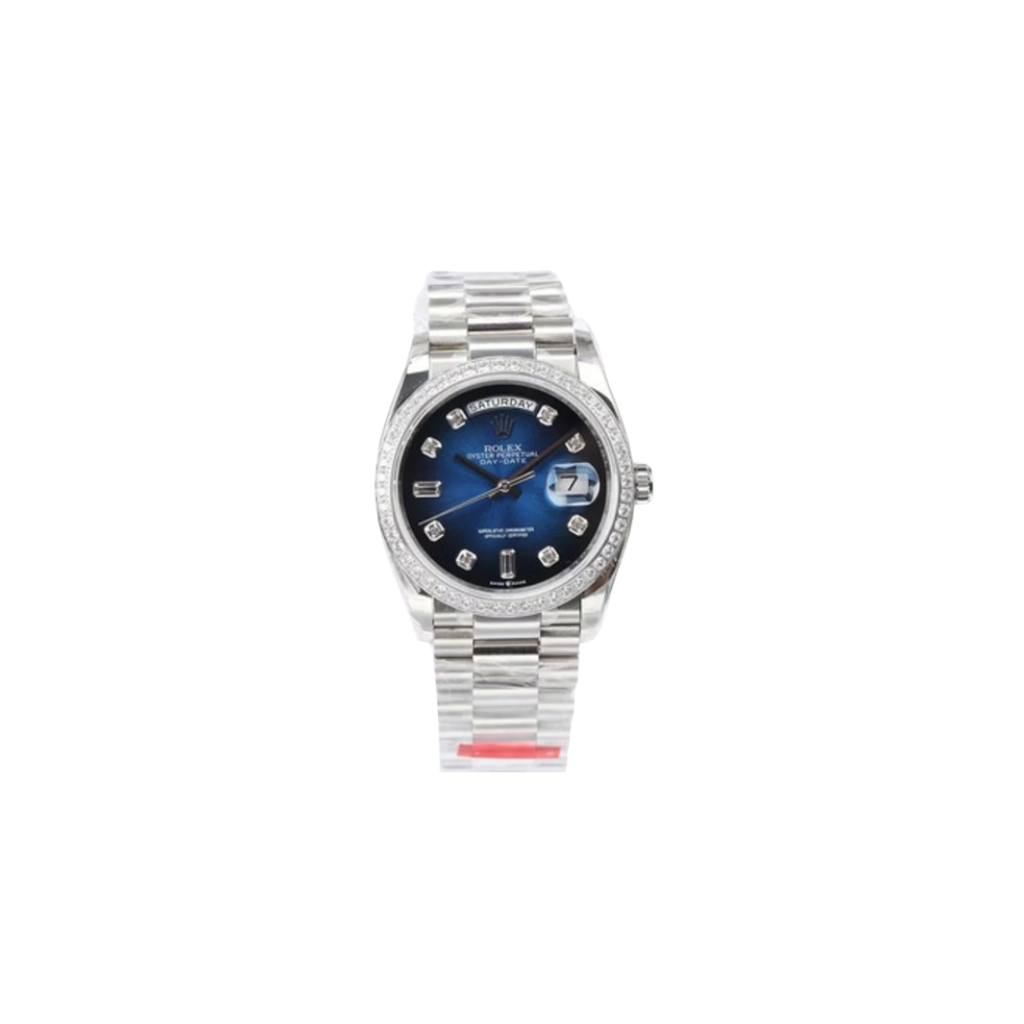 Rolex Day-Date Blue Dial Watch