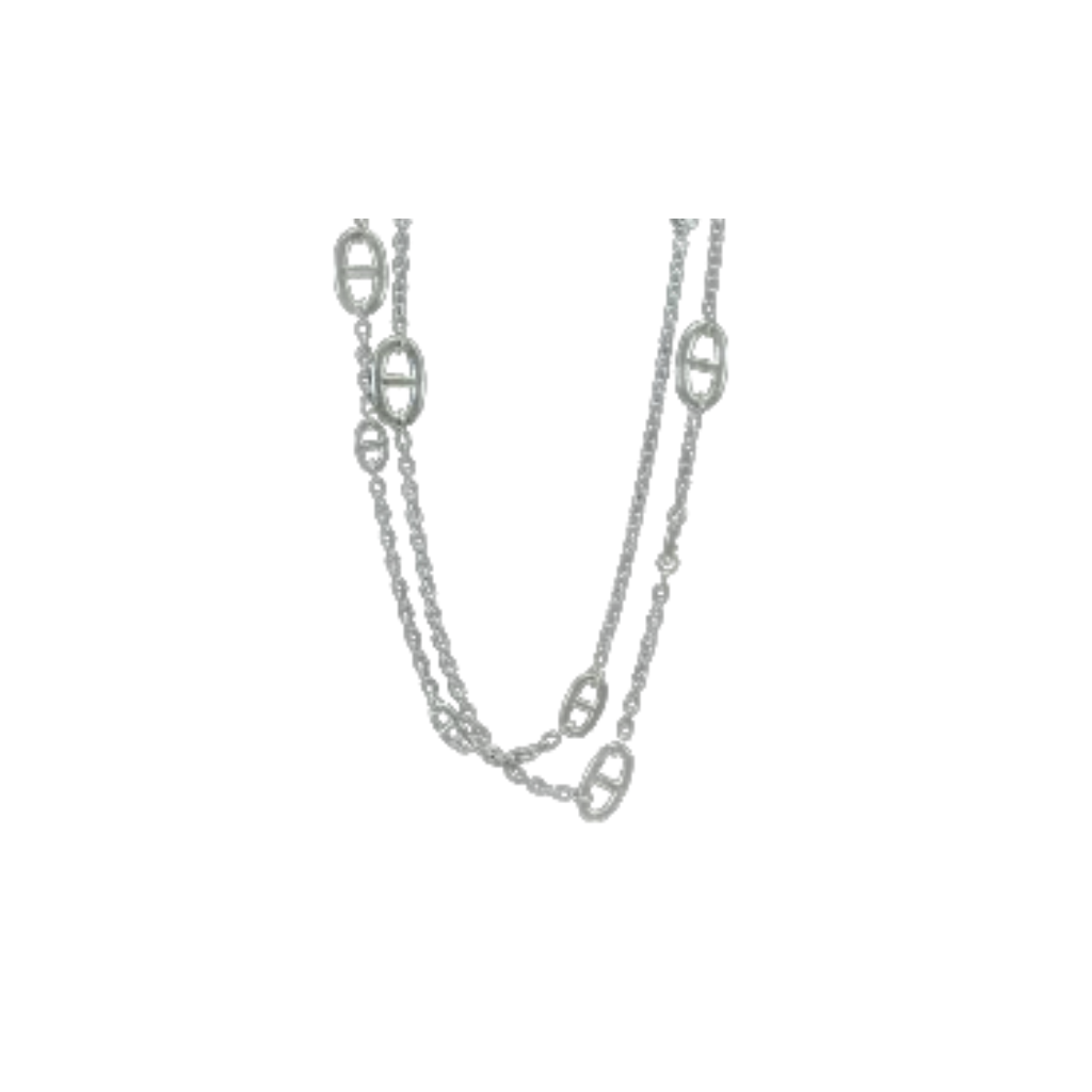 Hermès Silver Chain Necklace