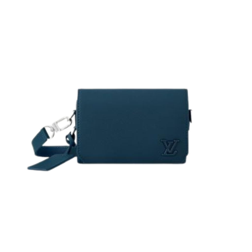 LV Blue Takeoff Messenger Bag