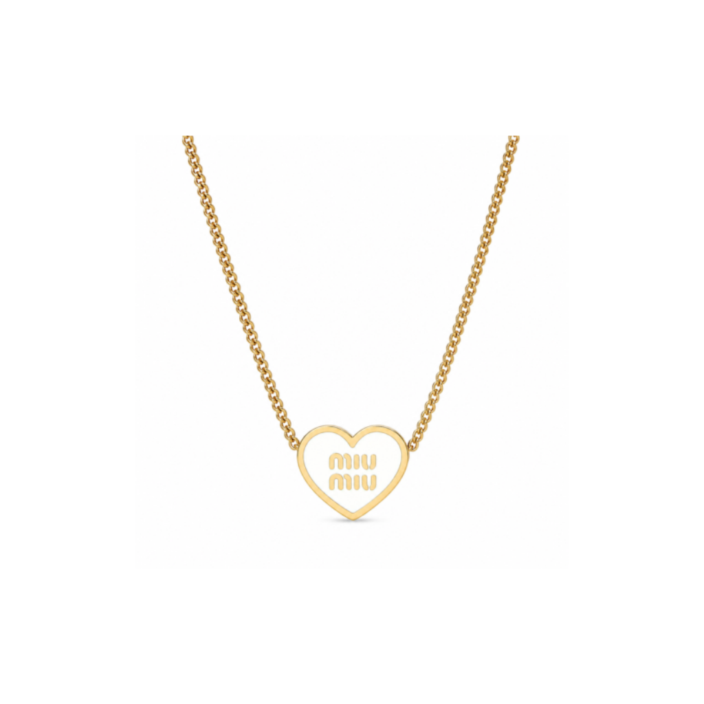Miu Miu Heart Pendant Necklace