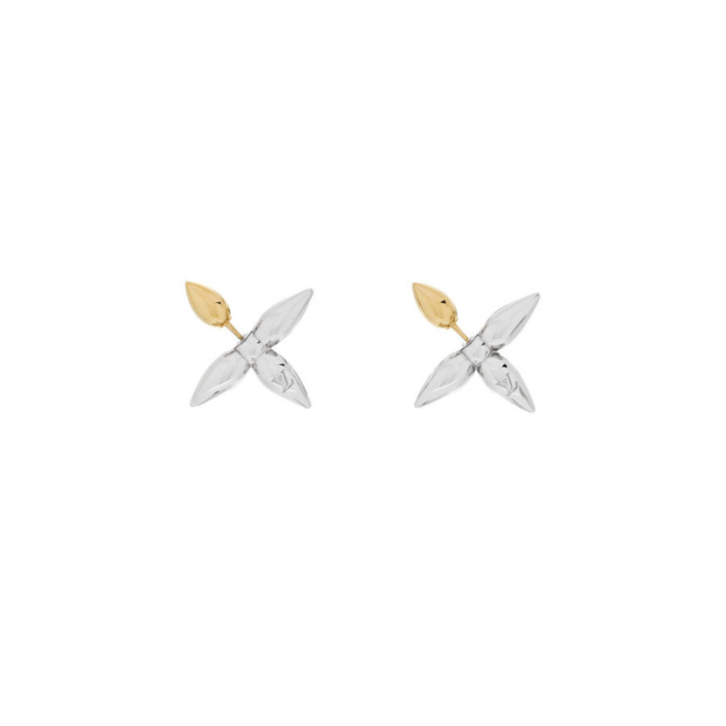 LV Silver Earrings