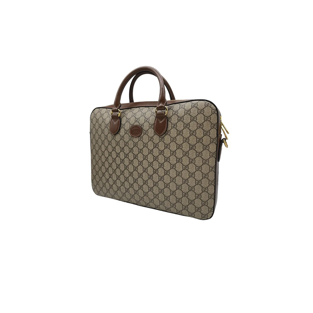 Gucci GG Supreme Business Case Brown