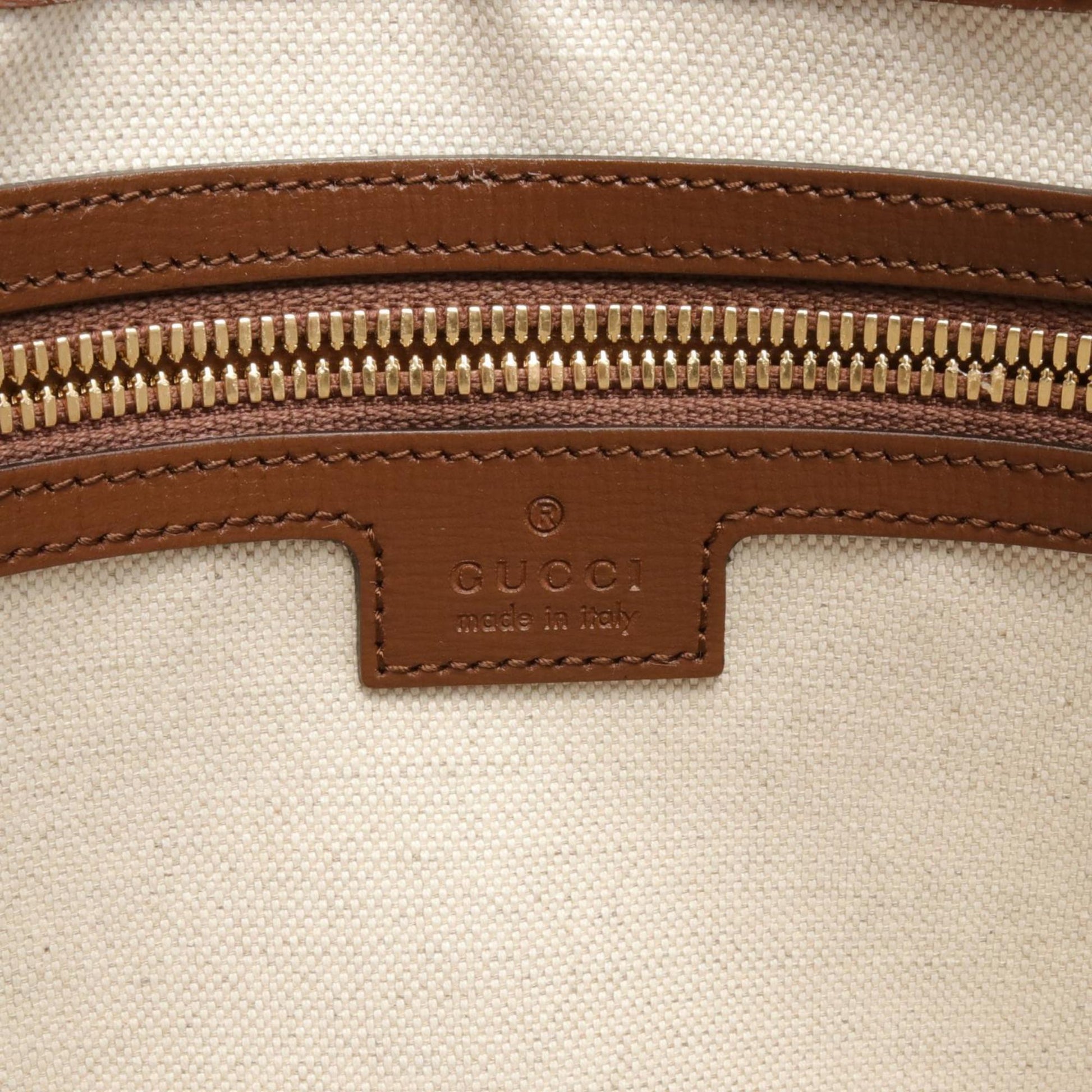 Gucci Interlocking G GG Supreme Beige Brown Bag