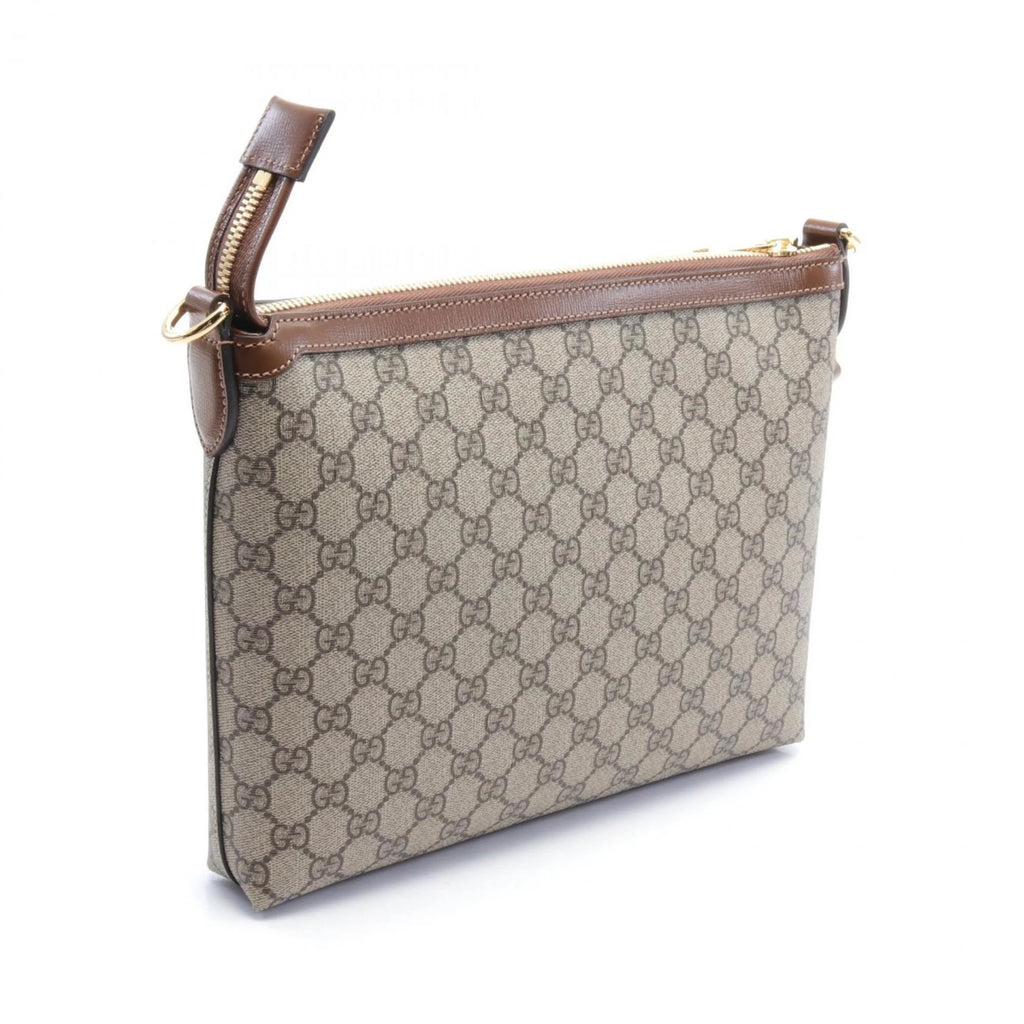 Gucci Interlocking G GG Supreme Beige Brown Bag