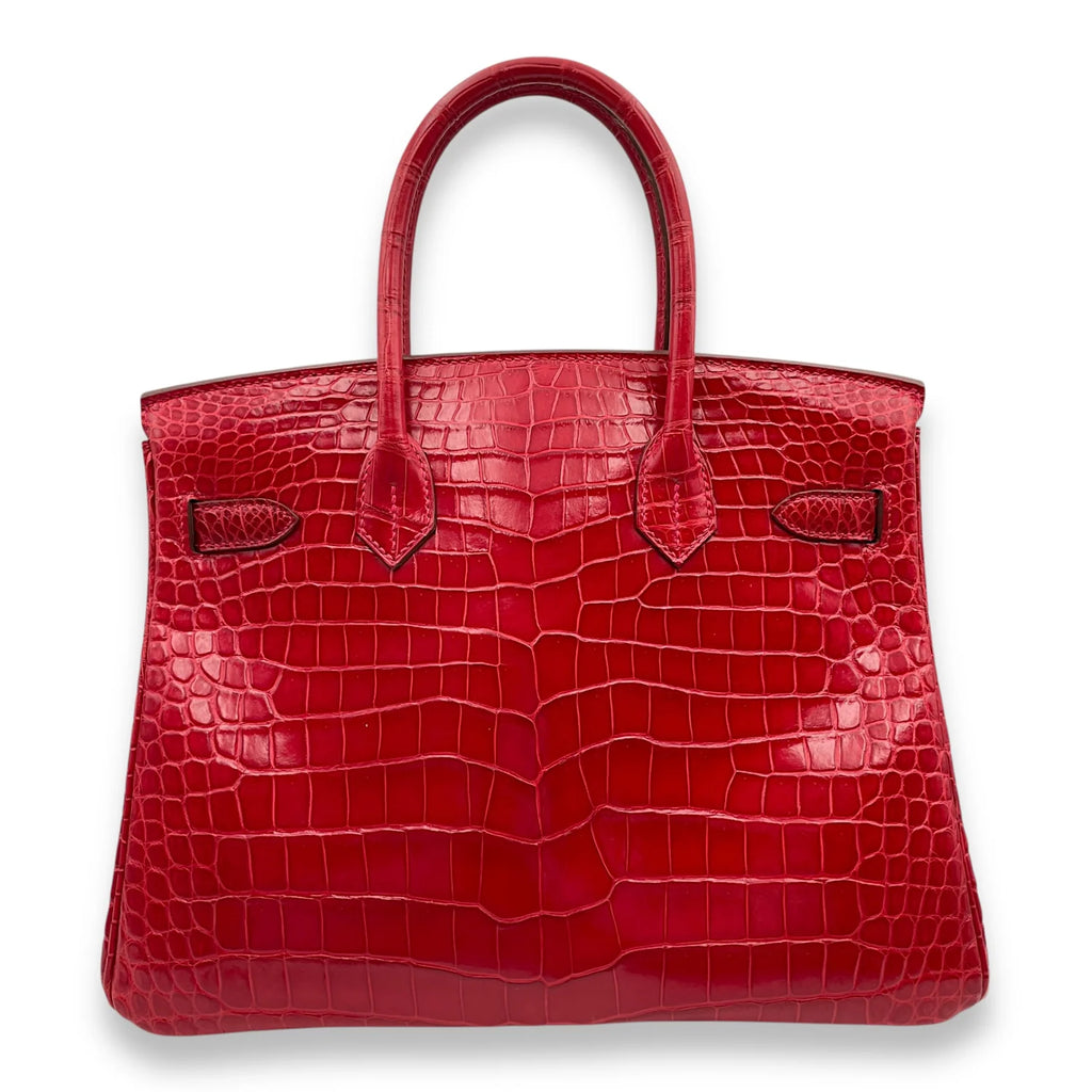 Hermès Birkin Braise in Shiny Porosus